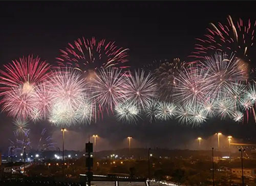 逊克县焰火晚会